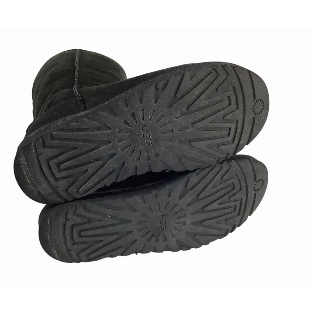 UGG Australia Womens Black Suede Mid-Calf Boots Size 8 - Picture 8 of 10